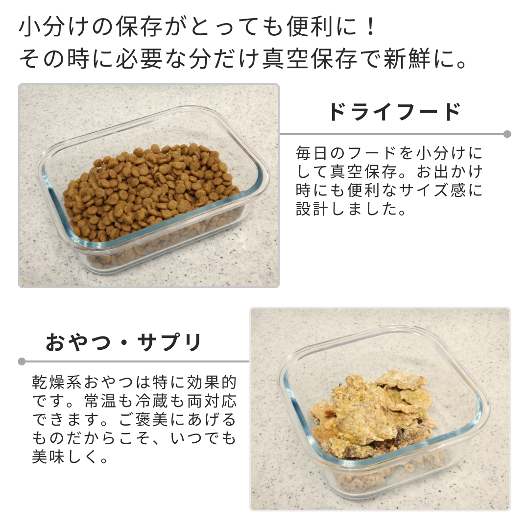 【3月上旬予約開始予定】RePOD 真空保存機 + 容器4点セット